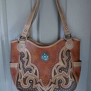 Brown Leather Shoulder Bag
